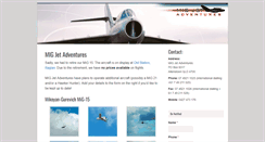 Desktop Screenshot of migjet.com.au